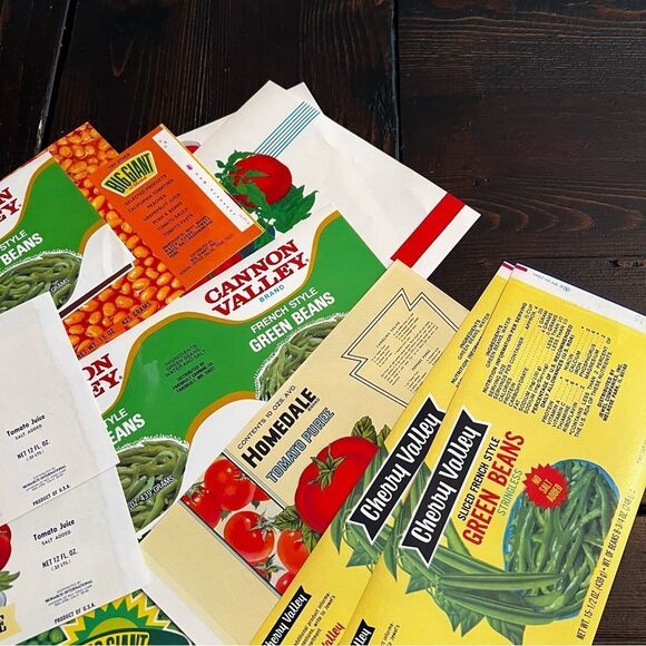 Vegetable Can Labels (New - Set of 25) - Picture 3 of 4